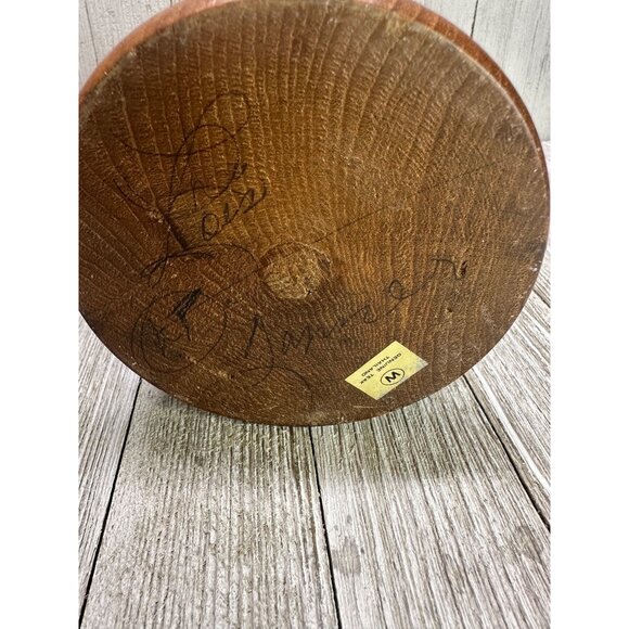 Vintage Pineapple Solid Teak Wood Made In Thailand Carved Tiki Boho Decor 8.5" - Picture 4 of 9